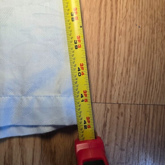 Miss Elaine Classics 2-Piece Pajama Set XL Blue Floral Jacquard Embroidered Pock - Picture 7 of 11